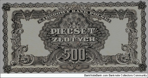 Banknote from Poland year 1944