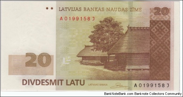 Banknote from Latvia year 0