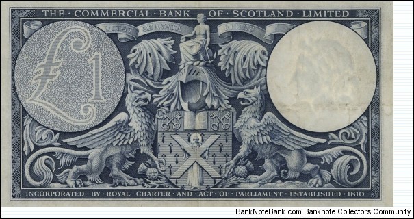 Banknote from Scotland year 1958