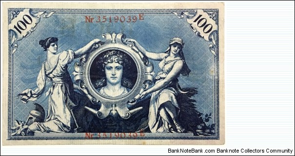 Banknote from Germany year 1908