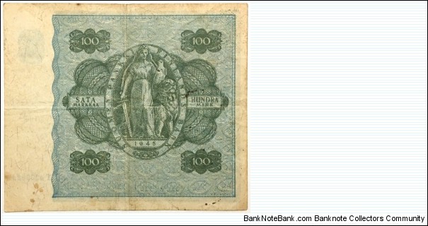 Banknote from Finland year 1945