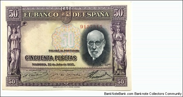 50 Pesetas Banknote