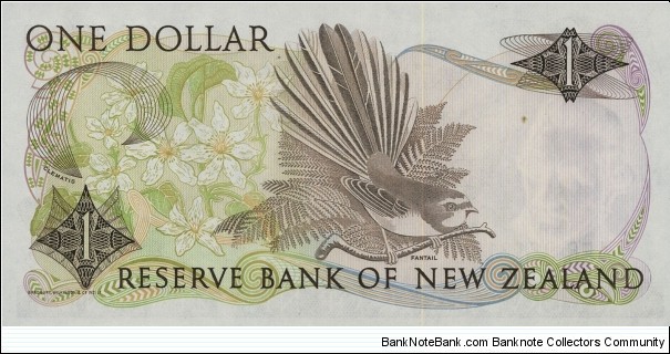 Banknote from New Zealand year 1985