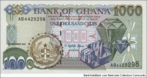 1000 Cedis Banknote
