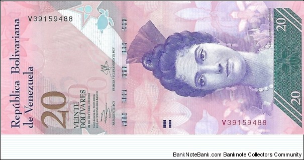VENEZUELA 20 Bolivares
 Banknote