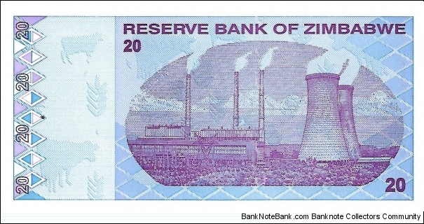 Banknote from Zimbabwe year 2009