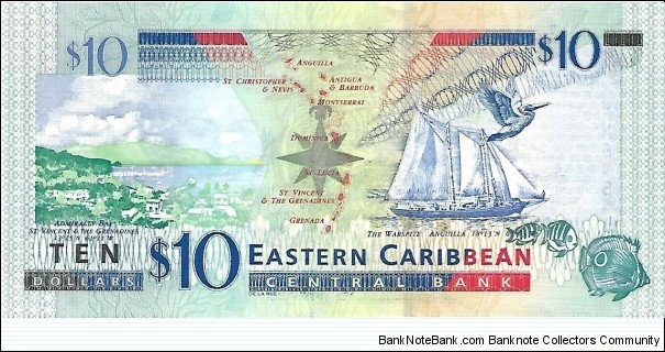 Banknote from East Caribbean St. year 2008