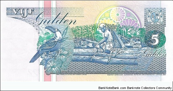 Banknote from Suriname year 1996