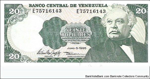 VENEZUELA 20 Bolivares
 Banknote