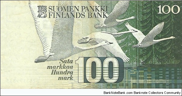 Banknote from Finland year 1986