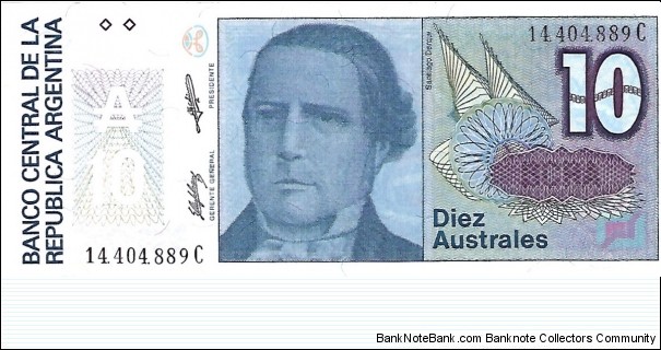 ARGENTINA 10 Australes
 Banknote
