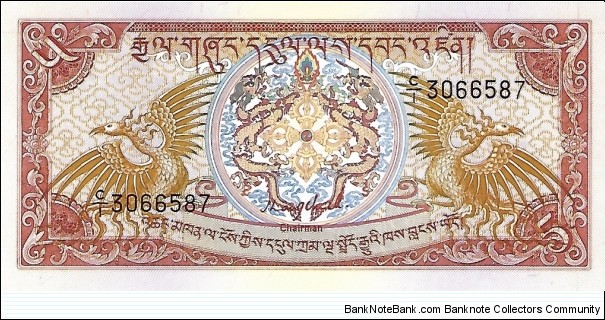 BHUTAN 5 Ngultrum
 Banknote
