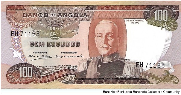 ANGOLA 100 Escudos Banknote