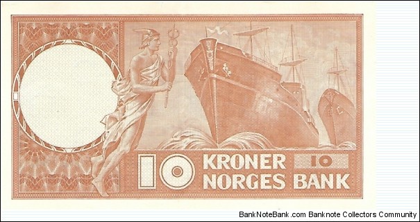 Banknote from Norway year 1972