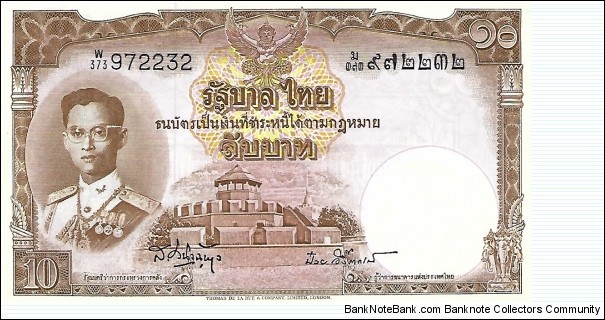 THAILAND 10 Baht Banknote