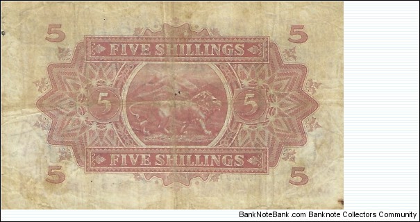 Banknote from East Africa year 1941