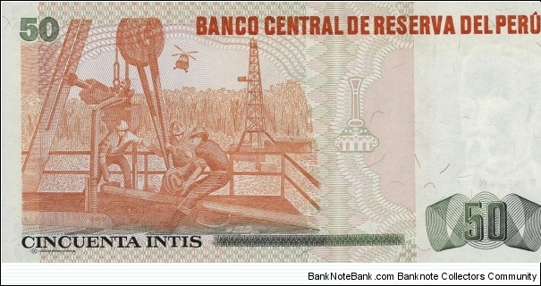 Banknote from Peru year 1987