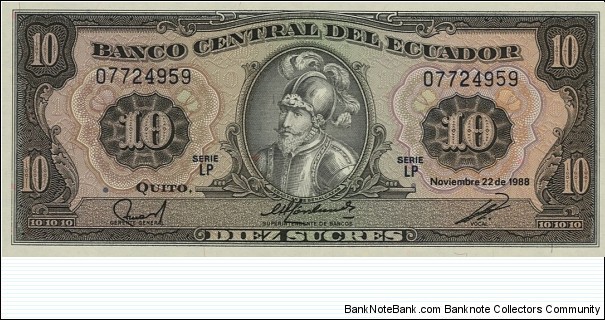 10 Sucres Banknote