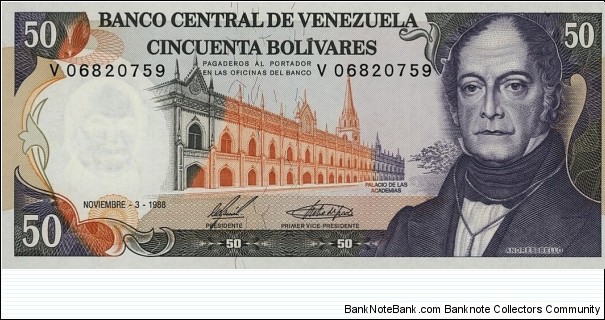 50 Bolivares Banknote