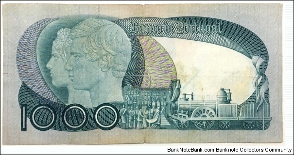 Banknote from Portugal year 1980