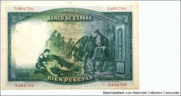 Banknote from Spain year 1931