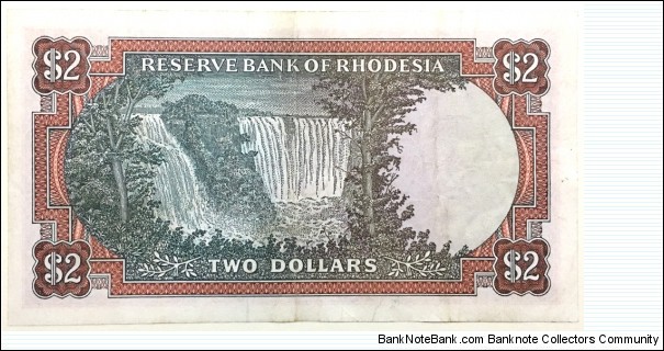 Banknote from Rhodesia year 1977
