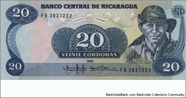 20 Cordobas Banknote