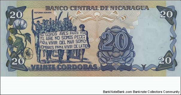 Banknote from Nicaragua year 1985