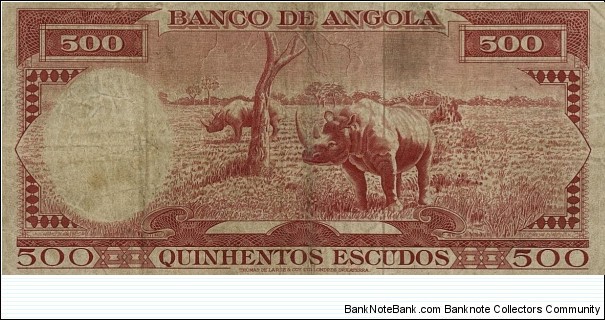 Banknote from Angola year 1970