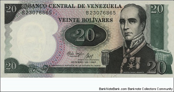 20 Bolivares Banknote