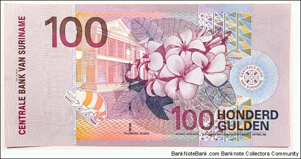 Banknote from Suriname year 2000