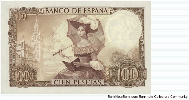 Banknote from Spain year 1965