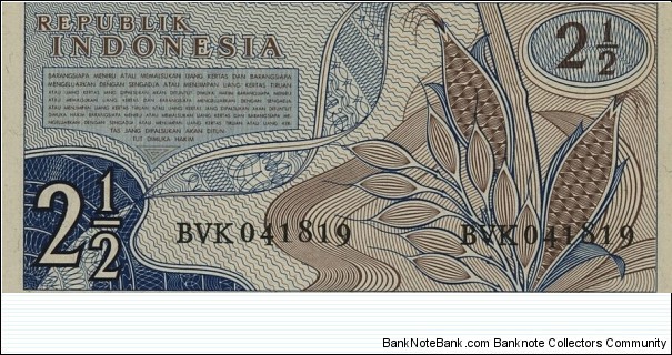 Banknote from Indonesia year 1961