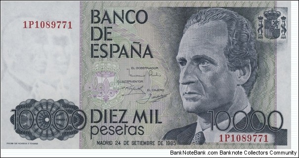 10000 Pesetas Banknote