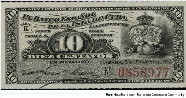 10 Centavos Banknote