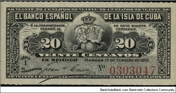 20 Centavos Banknote