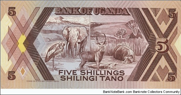 Banknote from Uganda year 1987