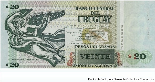 Banknote from Uruguay year 2000