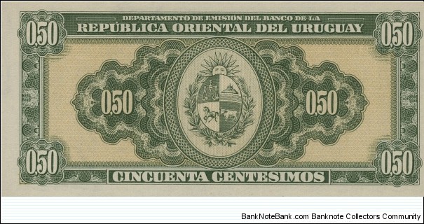 Banknote from Uruguay year 1939