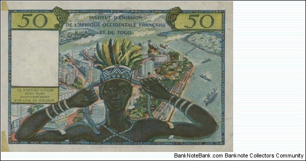 Banknote from Togo year 1956