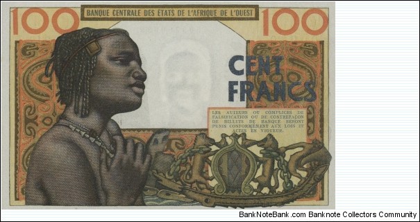 Banknote from West African States year 1959