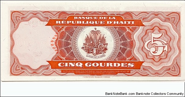 Banknote from Haiti year 1989