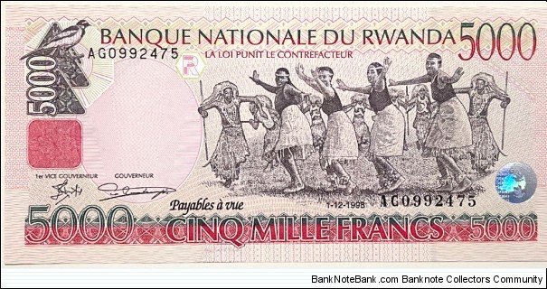 5000 Francs Banknote