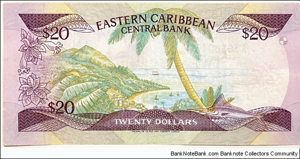 Banknote from Saint Vincent year 1988