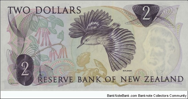 Banknote from New Zealand year 1977