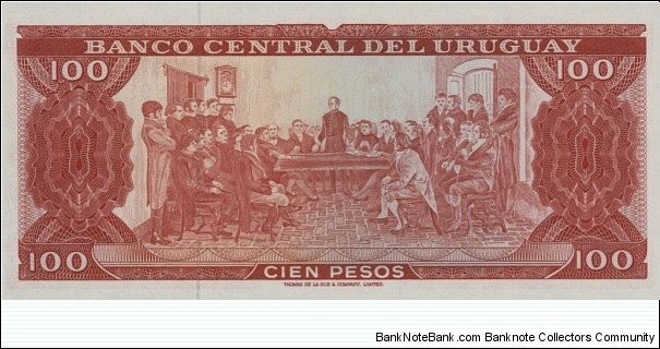 Banknote from Uruguay year 1967