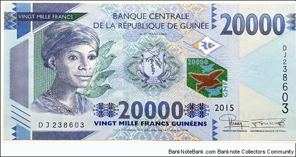 20.000 Francs Banknote