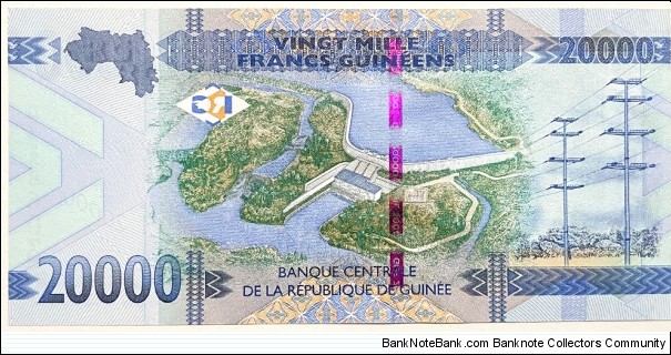 Banknote from Guinea year 2015