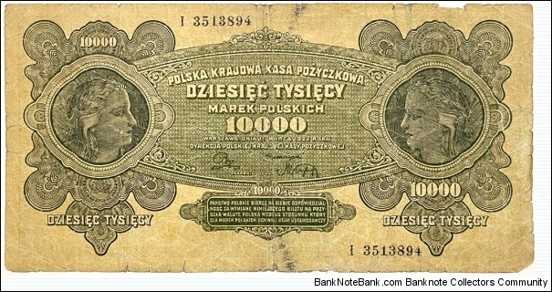 10.000 Marek Banknote