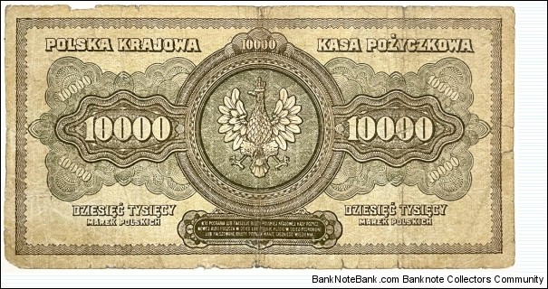 Banknote from Poland year 1922